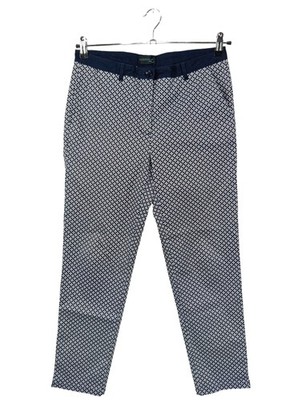 CREATION Z Stretchhose Damen Hose Gr. DE 38 blau-weiß Casual-Look