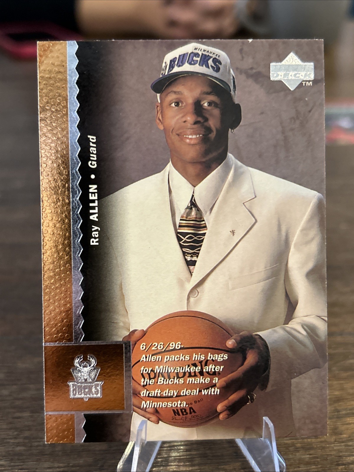 1996-97 Upper Deck - Ray Allen #69 (RC) Rookie Card VG/EX Ungraded Condition NBA