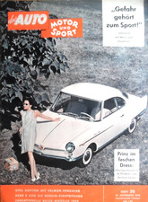 AUTO MOTOR UND SPORT 20-27.9. 1958 NSU-Sportprinz Peugeot 403 BUICK Monza Brooks