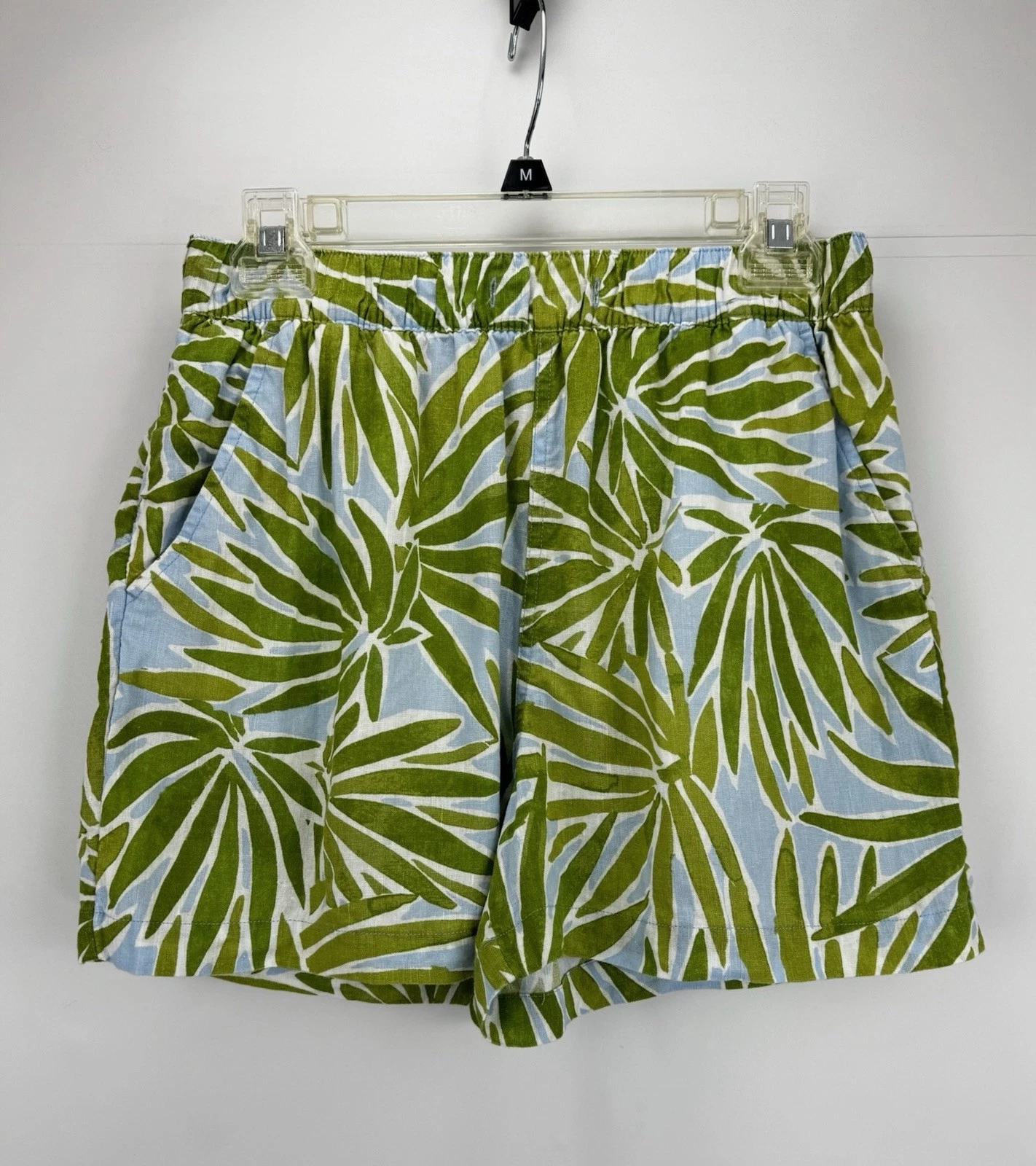 Sigrid Olsen Linen Shorts Medium Blue Green Tropical Beach Palm Resort Summer
Opens in a new window 