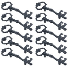 MY MIRONEY 10-Pack Key Shape Cabinet Pulls Handles Black Drawer Pulls Decorat...