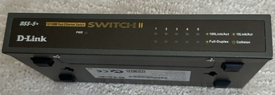 D-Link DSS-5+ 5 Port Mini Ethernet Switch II 10/100 Fast Ethernet Switch