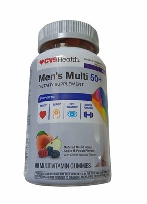 CVS Men's Multi 50+ Dietary Supplement, 80 Gummies, NEW, Sealed