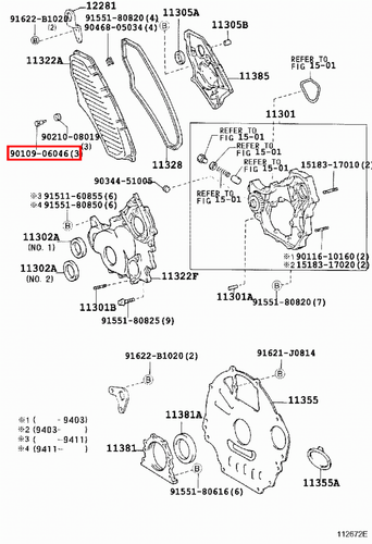 Genuine LandCruiser HZJ81 HZJ80 HZJ79 HZJ78 HZJ77 HZJ76 1HZ Timing Cover Bolt - Picture 18 of 20