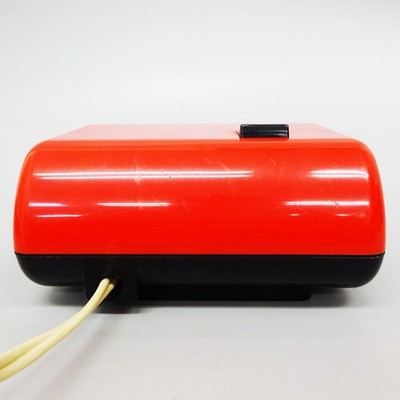 CITIZEN 5RD025 Red Flip Alarm Clock Retro Vintage Desk Clock Made