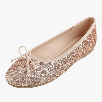 FEVERSOLE Macaroon Colorful Memory Foam Cushion Insock Patent Ballet-SIZE 8.5/39