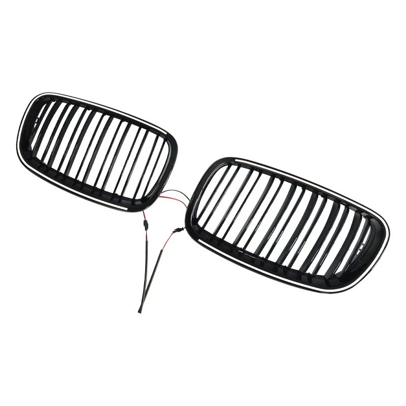 Para BMW X5 E70 E71 2007-2013 2012 Parrilla delantera Moldura LED DRL Foto 4 de 4