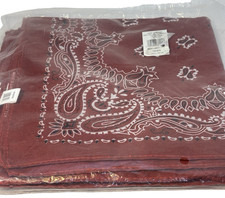 12 Red Bandanas New in Pkg 19" sq RINCO 097138681157 Country Cowboy Rodeo Craft