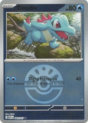 Totodile (Friend Ball) 041/217 Reverse Holofoil ME: Ascended Heroes NM