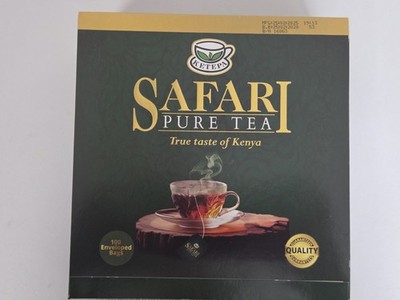 Safari Pure Kenya Tea 100 Tea Bags Strong Bold Black Tea Rich Authentic Flavor