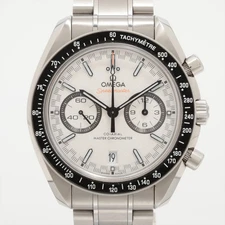 Omega Speedmaster racing 329.30.44.51.04.001 SS SS AT white dial 2 Extra Links