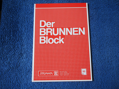 Brunnen Briefblock Schreibblock - A4 - kariert - 50 Blatt 70g/m² - Nr. 52728