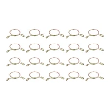 Fuel Line Hose Clips, 20pcs 19mm 65Mn Steel Tubing Spring Clamps
