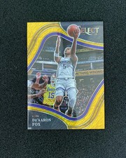 2021-22 Panini Select Courtside Gold Shimmer #290 De'Aaron Fox 10/10 Kings EB14