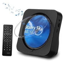CD Player Portable Bluetooth 5.1 Desktop CD Player with HiFi Sound Black