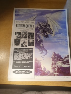 Ed Beard Jr Eternal Quest Portfolio Set 2 von sechs Lithographien
