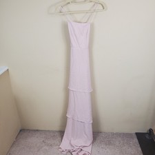 Show Me Your Mumu Calypso Ruffle Dress Dusty Blush Crisp Women's Size XS