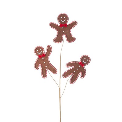 25'' Gingerbread Spray Tree  Pick
