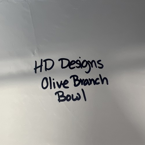 RARE! HD DESIGNS Olive Branch Serving Bowl 13 X 4.5”MINT - Picture 10 of 10