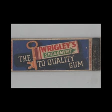 Full Length Matchbook Cover Wrigley's Spearmint Gum Cartoon #2