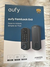 eufy FamiLock E40 Czarny Kciuk-Turn Smart Lock Śruba zatrzaskowa Nowy