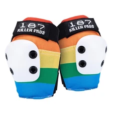 187 Killer Pads Slim Elbow Pad, Rainbow, X- Large