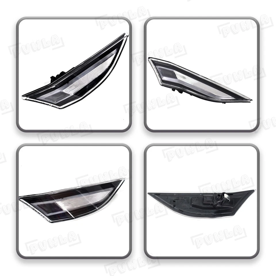 Luces de señalización laterales LED transparentes para Porsche 911 991 Carrera 981 Cayman Boxster 718 Foto 4 de 4
