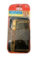 Union 2 Lever Rebated Mortice Lock Y2242 76mm 3" Brass *Read Description 