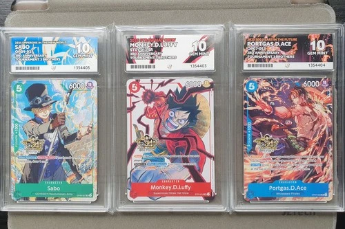 One Piece (TCG/CCG): Luffy, Ace, Sabo 3rd Anniversary Promo - Sequential ACE 10