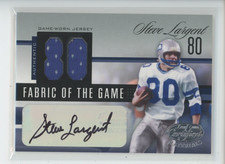 STEVE LARGENT AUTO PATCH /80 2006 LEAF CERTIFIED FABRIC OF THE GAME JERSEY # 1/1