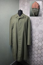 Vintage Chas Macintosh Olive Mac Coat Mens 40R Diolen Trench Made In Holland