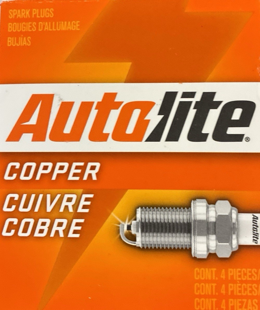 4 Pack - NIB Autolite 145 Copper Resistor Automotive Replacement Spark Plugs