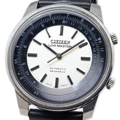 Citizen Log Master Ref.AUOS 52401-TA 41mm SS Steel Automatic Silver Dial Men's