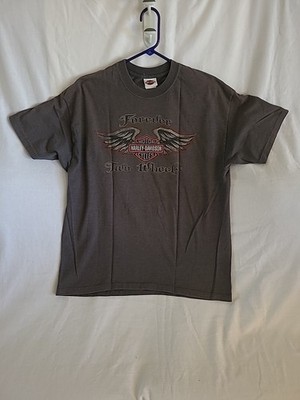 Vtg Harley Davidson Forever Two Wheels Marina Del Rey Tshirt Sz XL