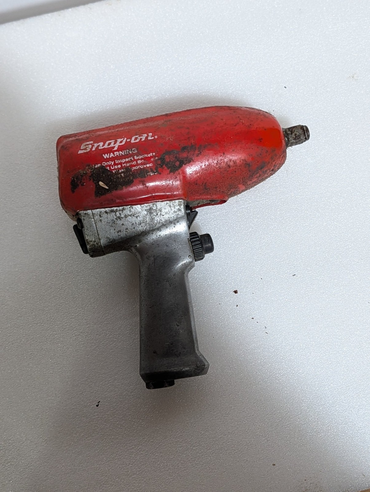 Snap-on Pneumatic Air Impact Wrench Red Composite Boot Thumbwheel Regulator Unte