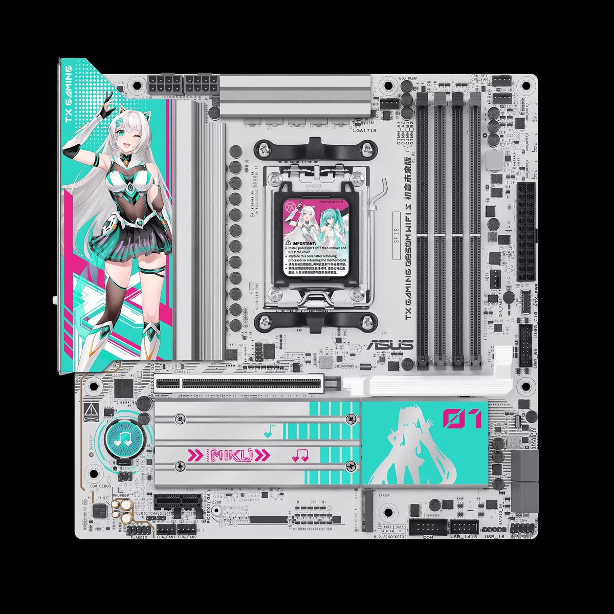 ASUS TX GAMING B850M WIFI S HATSUNE MIKU EDTION AM5 MIKU