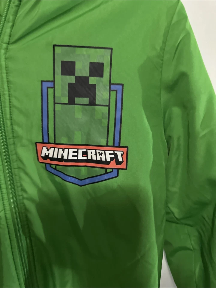 Abrigo Minecraft con cremallera talla mediana 8 para niños Foto 2 de 4