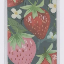 2x6 Inch Strawberry Flowers Bookmark For Books, Bookish Gift For Book Lovers