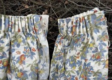 Vintage Laura Ashley Lined Floral Cottage Curtains 120x200cm