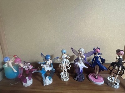 Re Zero Rem Ram Emilia Figurenset Sammlerstück Anime Figuren voll...