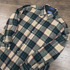 Vintage Pendleton Flannel Shirt Mens XL Multicolor Plaid Checkered Button-READ