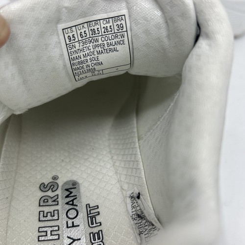 Skechers Uno White Ladies Size 9.5 EU 39.5 Air Cooled Memory Foam - Picture 5 of 18