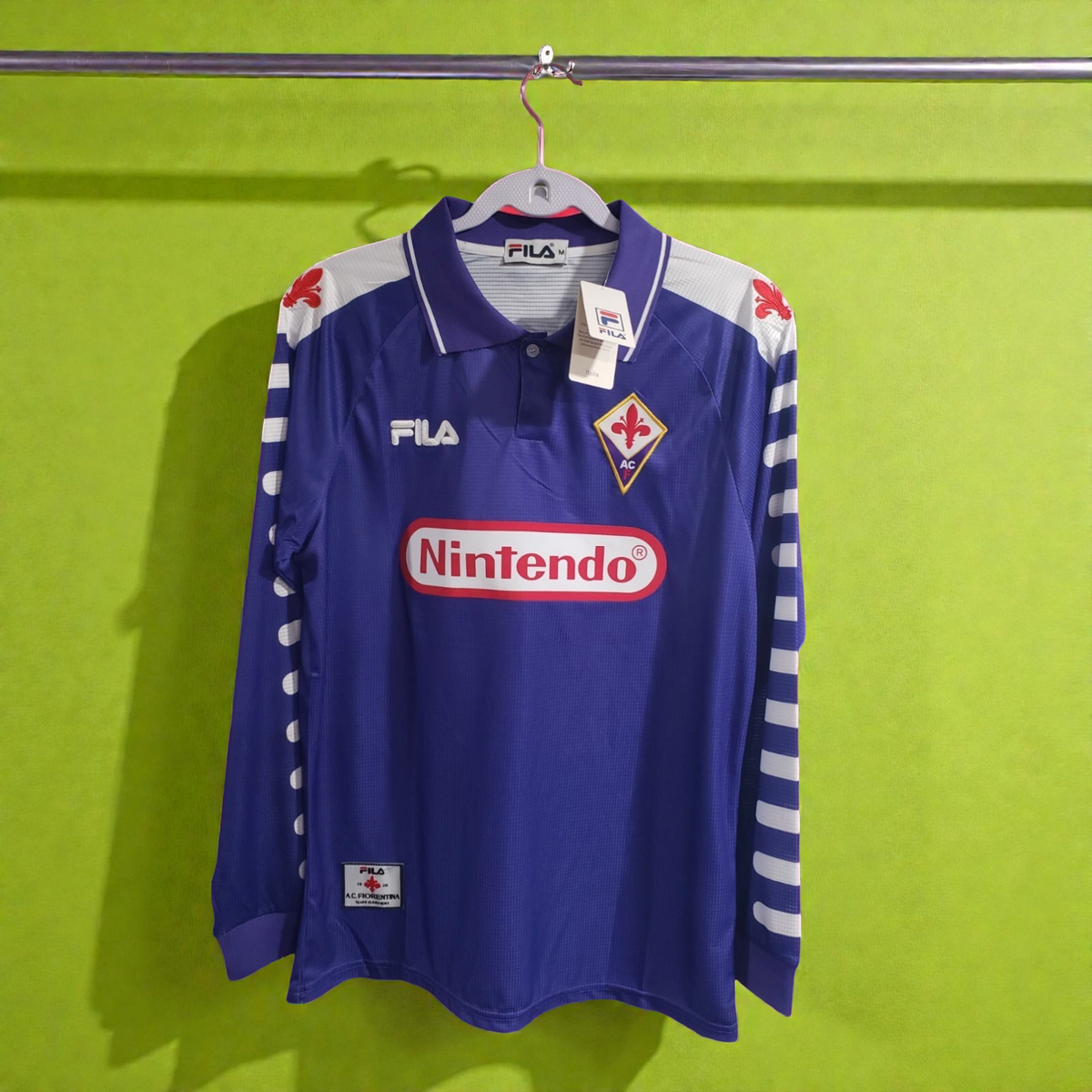 ACF FIORENTINA 98/99 HOME - BATISTUTA # 9 - XL (USA-Large) Soccer