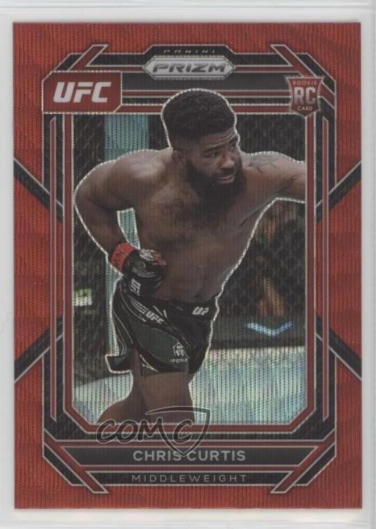 2023 Panini Prizm UFC Ruby Wave Prizm Chris Curtis #105 16n7
