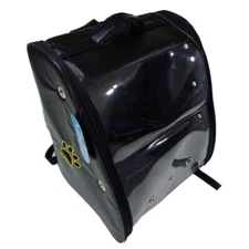 BALP Pet Atelier Black Pet Portable Carrier Backpack  Travel Dog Cat Bag