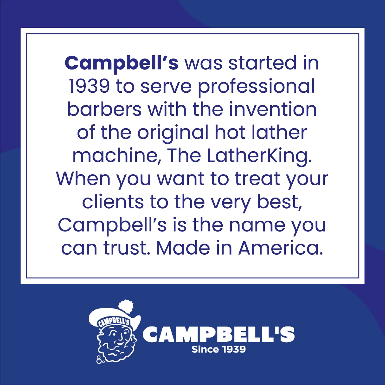 Campbell's Barbershop Quality Shaving Cream 8oz Pack of 3 Latherking Compatible