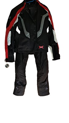 Motoradjacke/Hose 55euro Schwarz Weiß Rot ,IXS.