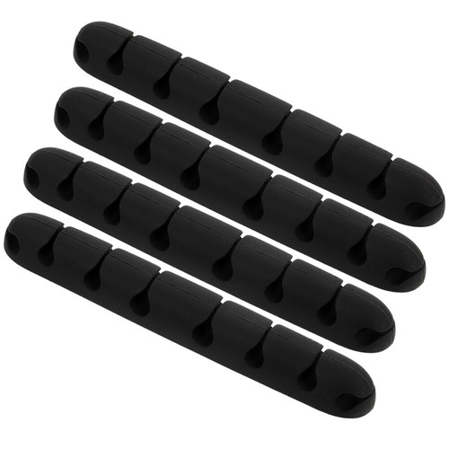 4 Pcs Desktop Cable Organizer Wires Management Holder Cord Clips