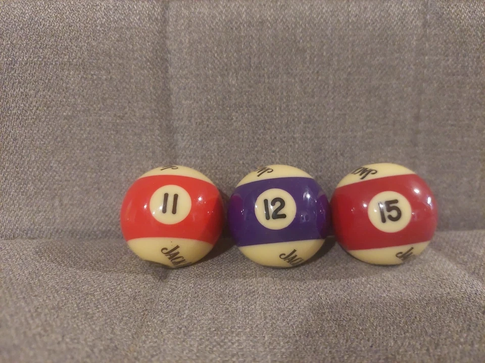 3 Jack Daniels Old No 7 Tennessee Whiskey Pool 8 Balls - Bottle - image 3 of 4