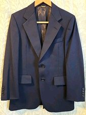 Christian Dior Hart Shaffer Marx Blazer Men  s M Wool Blend 2 Button Navy USA
